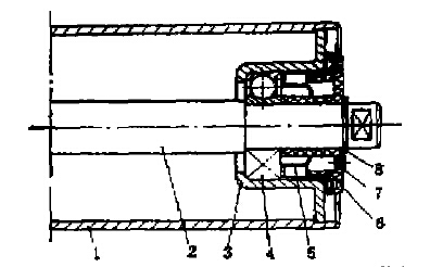 新型托輥結(jié)構(gòu)示意圖